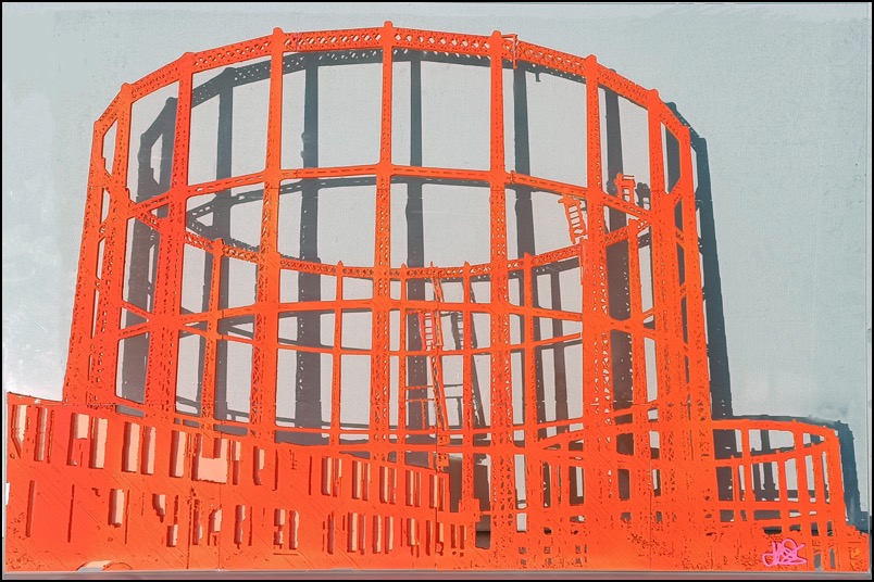 Bethnal Green 3D print on perspex