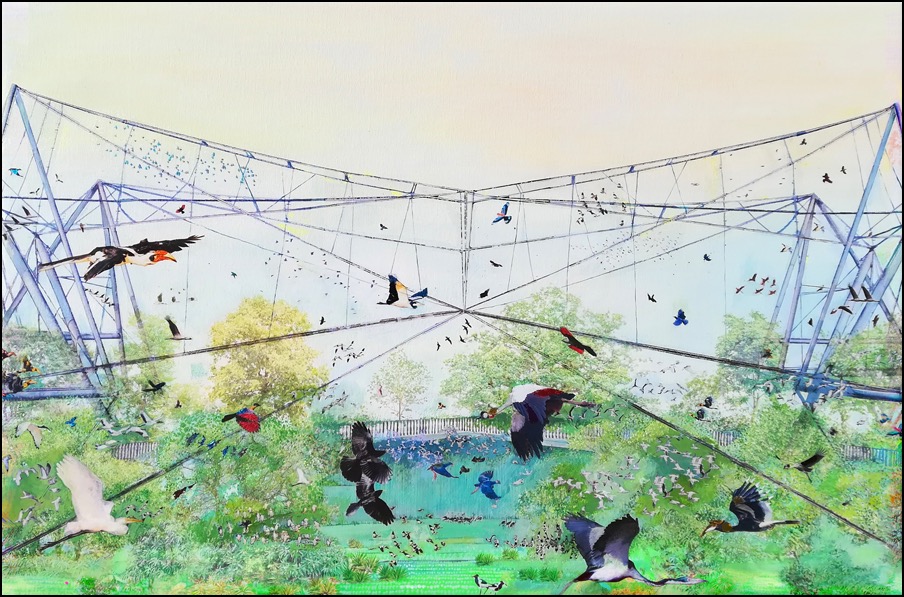 The Snowdon Aviary in London Zoo